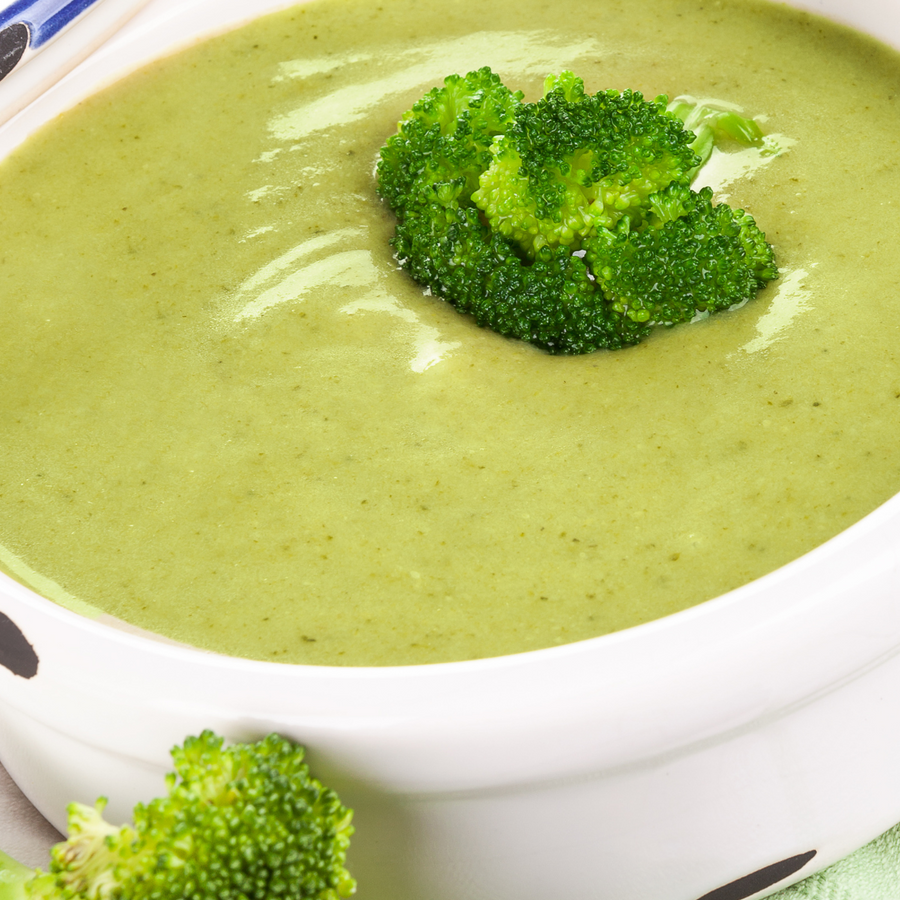 Vegan & Iron-Enriched Broccoli Stalk Soup