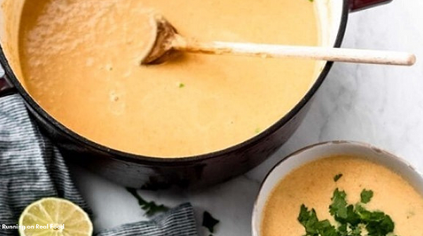 Iron-Packed & Family Friendly Curried Cauliflower Sweet Potato Soup