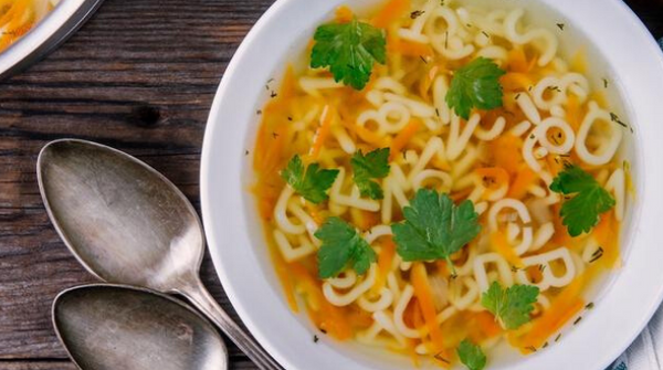 Chicken Noodle Soup Infused With Iron