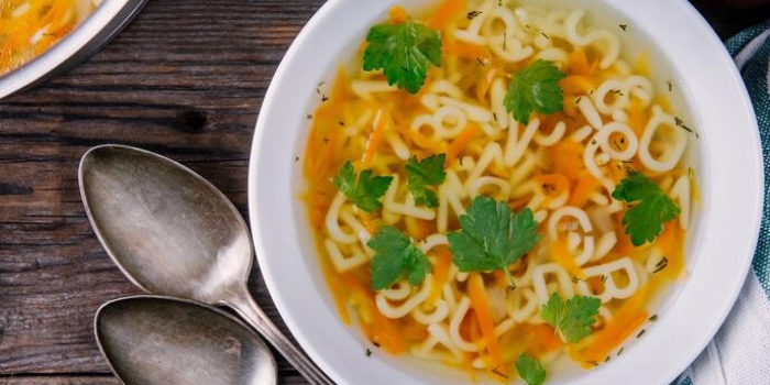 Chicken Noodle Soup Infused With Iron