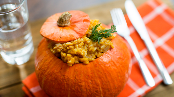 Easy Vegan Pumpkin Risotto