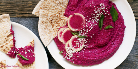 The Creamiest Beet Hummus Ever