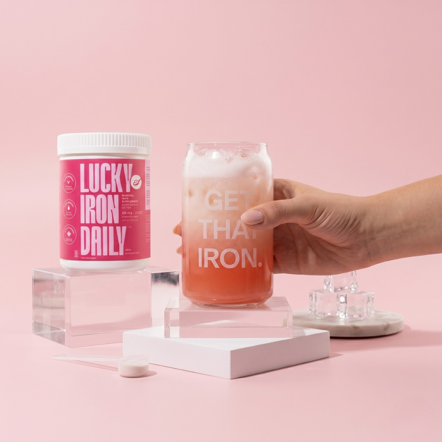 Pink Iron-Boosted Dirty Soda