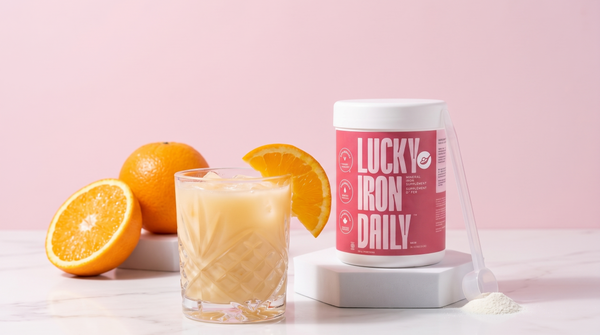 Iron Boosted Orange Creamsicle Mocktail
