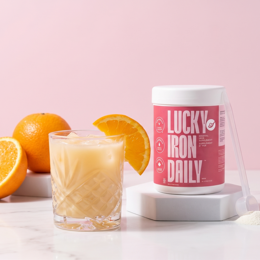Iron Boosted Orange Creamsicle Mocktail