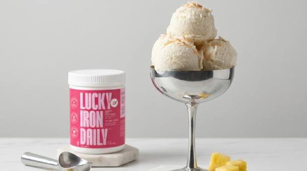 Iron-Boosted Piña Colada Nice Cream