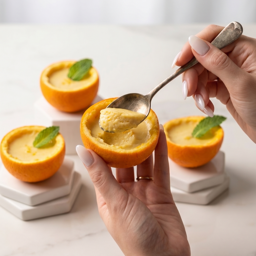 Iron Boosted Orange Posset Dessert