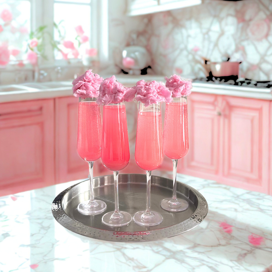 Iron-Packed Pink Cloud Mocktails