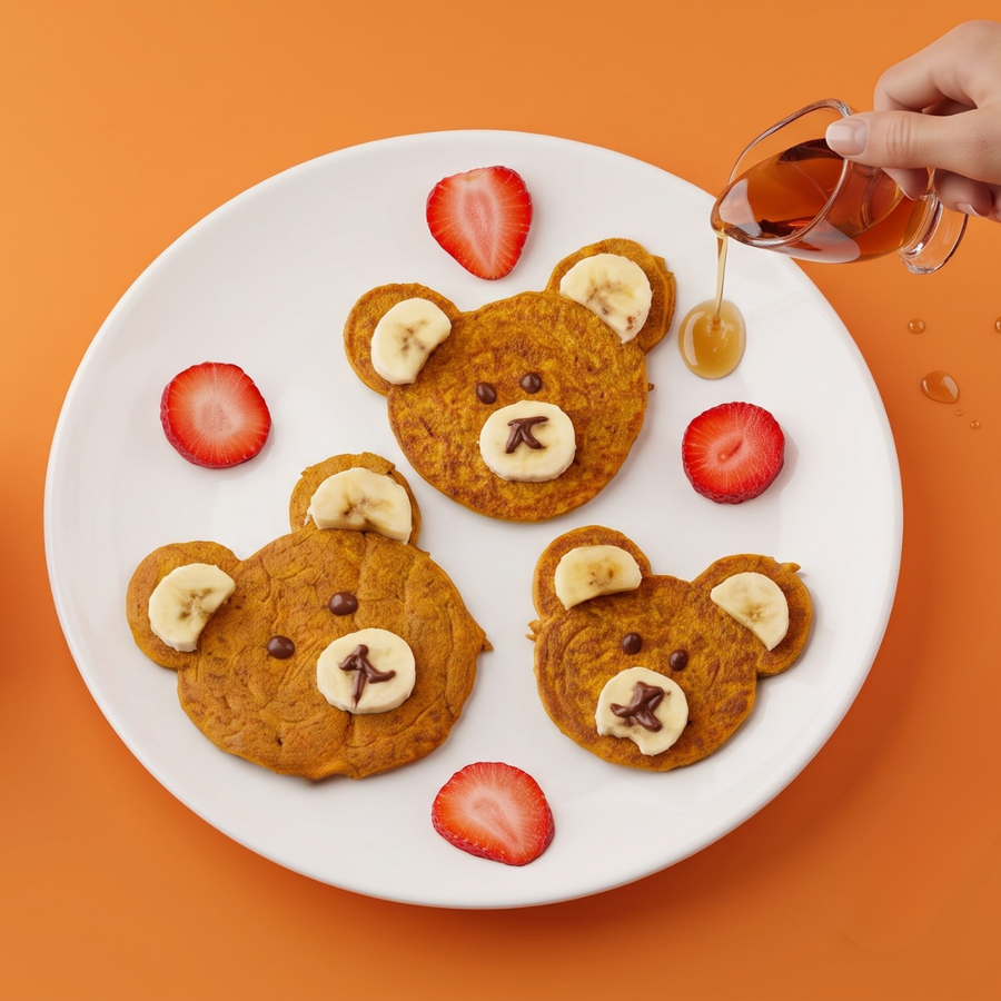 Iron-Fortified Healthy Pumpkin Pancakes
