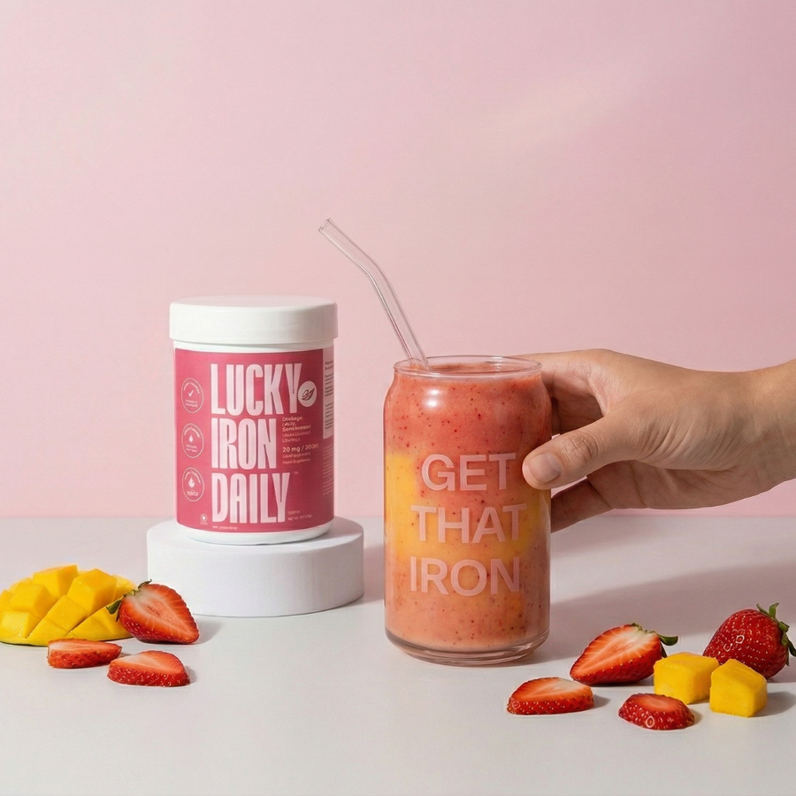 High Iron Strawberry Mango Smoothie