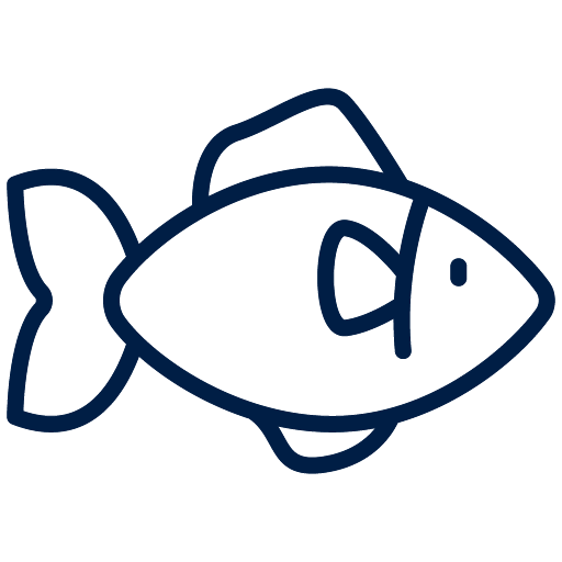 100g of seafood contains 6-8mg of absorbable iron, equivalent to one use of the Lucky Iron Fish